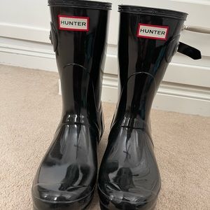 Womens hunter boots black